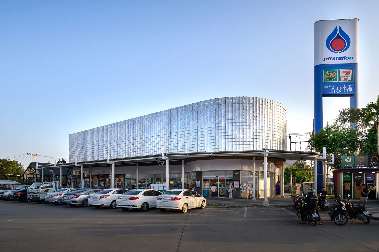 A gas station in Chiang Mai, Thailand